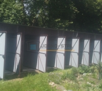 Szeregowe garaże blaszane dla spółdzielni mieszkaniowej